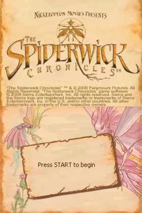 Spiderwick Chronicles, The (USA) (En,Fr,De,Es,It) screen shot title